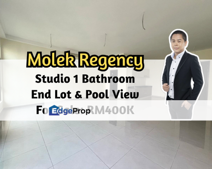 Molek Regency, Johor Bahru, Johor, Studio 1 Bathroom, Brand New Unit, End Lot, Pool View, Johor, Johor Bahru