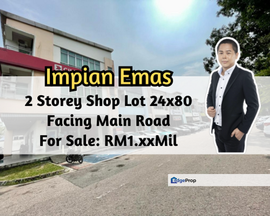 Taman Impian Emas, Johor Bahru, Johor, 2 Storey Shop Lot 24x80, Facing Main Road, Intermediate, Johor, Johor Bahru