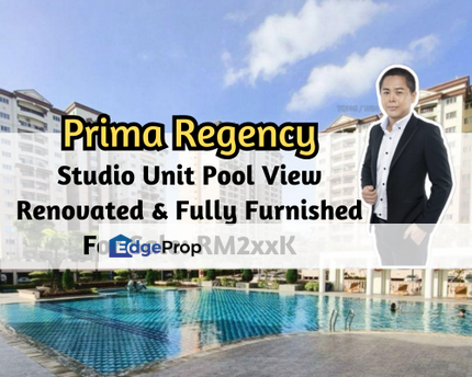 Prima Regency, Plentong, Johor, Studio Unit, Renovated, Fully Furnished, Gated Guarded, Johor, Plentong