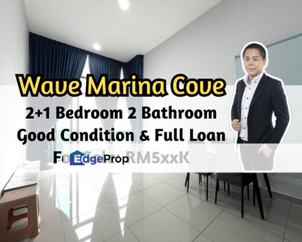 Wave @ Marina Cove, Johor Bahru, Johor, Full Loan, Good Condition, 2 plus 1 Bedroom, Johor, Johor Bahru