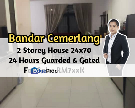 Bandar Cemerlang, Ulu Tiram, Johor, 2 Storey House 24x70, 24 Hours Gated Guarded, Johor, Ulu Tiram