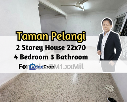 Taman Pelangi Indah, Ulu Tiram, Johor, 2 Storey House 22x70, 4 Bedroom 3 Bathroom, Intermediate, Johor, Ulu Tiram