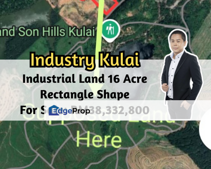Taman Industry Kulai, Kulai, Johor, Industrial Land 16 Acre, Rectangle Shape, Johor, Kulai