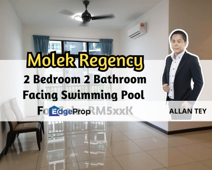 Molek Regency, Johor Bahru, Johor, 2 Bedroom 2 Bathroom, Facing Swimming Pool, Low Floor, Johor, Johor Bahru