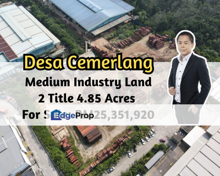 Taman Perindustrian Desa Cemerlang, Ulu Tiram, Johor, Medium Industry Land, 2 Title, 4.85 Acres, Freehold, Johor, Ulu Tiram