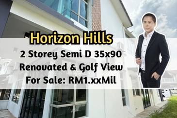 Horizon Hills, Horizon Hills, Johor, 2 Storey Semi D 35x90, Renovated, Golf View, 4 plus 1
