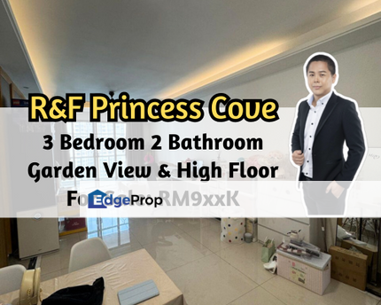 R&F Princess Cove, Johor Bahru, Johor, 3 Bedroom 2 Bathroom, Garden View, High Floor, Johor, Johor Bahru