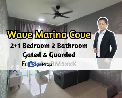 Wave @ Marina Cove, Johor Bahru, Johor, 2 plus 1 Bedroom 2 Bathroom, Gated Guard, 1 Car Park, Johor, Johor Bahru