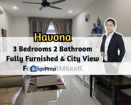 Havona Residence @ Taman Mount Austin, Johor Bahru, Johor, 3 Bedroom, Fully Furnished, City View, Gated Guard, High Floor, Johor, Johor Bahru