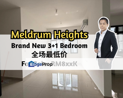 RESIDENSI MELDRUM, Johor Bahru, Johor, Below Market Value, 3 plus 1 Bedroom, Brand New, Johor, Johor Bahru