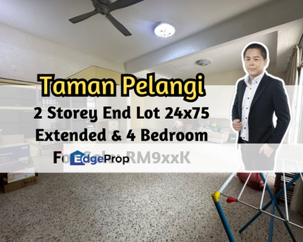 Taman Pelangi Indah, Ulu Tiram, Johor, 2 Storey End Lot, 24x75, Living Hall Extend 5ft, 4 Bedroom, Johor, Ulu Tiram