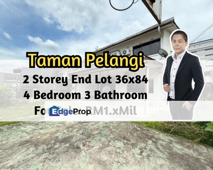 Taman Pelangi Indah, Ulu Tiram, Johor, 2 Storey End Lot 36x84, 4 Bedroom 3 Bathroom, Johor, Ulu Tiram