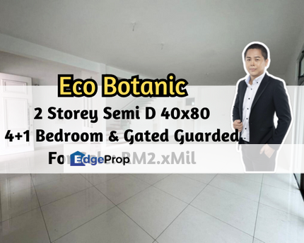 Eco Botanic, Iskandar Puteri (Nusajaya), Johor, 2-Storey Semi-D 40x80, Gated Guarded, 4 plus 1 Bedroom, Johor, Nusajaya
