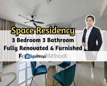 Space Residency, Johor Bahru, Johor, Fully Renovated & Furnished, Dual Key, 3 Bed, ROI 6.2%, Johor, Johor Bahru