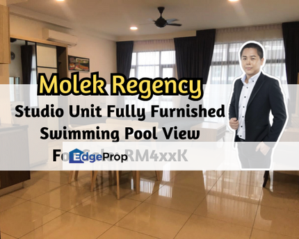 Molek Regency, Johor Bahru, Johor, Studio Unit, Fully Furnished, Swimming Pool View, Johor, Johor Bahru