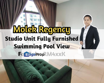 Molek Regency, Johor Bahru, Johor, Studio Unit, Fully Furnished, Swimming Pool View, Johor, Johor Bahru