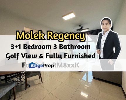 Molek Regency, Johor Bahru, Johor, Golf View, Fully Furnished, 3 plus 1 Bedroom, Mid Floor, Johor, Johor Bahru