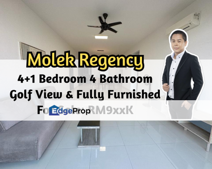 Molek Regency, Johor Bahru, Johor, Golf View, Fully Furnished, 4+1 Bedroom, Mid Floor, Johor, Johor Bahru