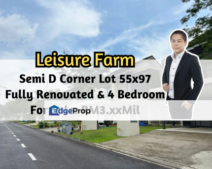 Bayou Creek, Leisure Farm, Gelang Patah, Johor, Corner Lot (Big Land Size), Fully Renovated, 4 Bedroom, Johor, Gelang Patah