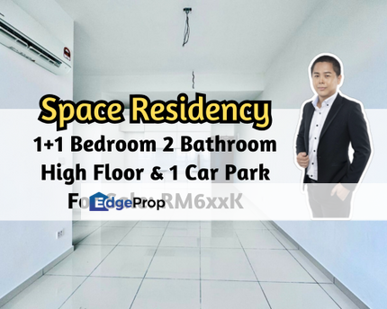 Space Residency, Johor Bahru, Johor, 1 plus 1 Bedroom 2 Bathroom, High Floor, 1 Car Park, Johor, Johor Bahru