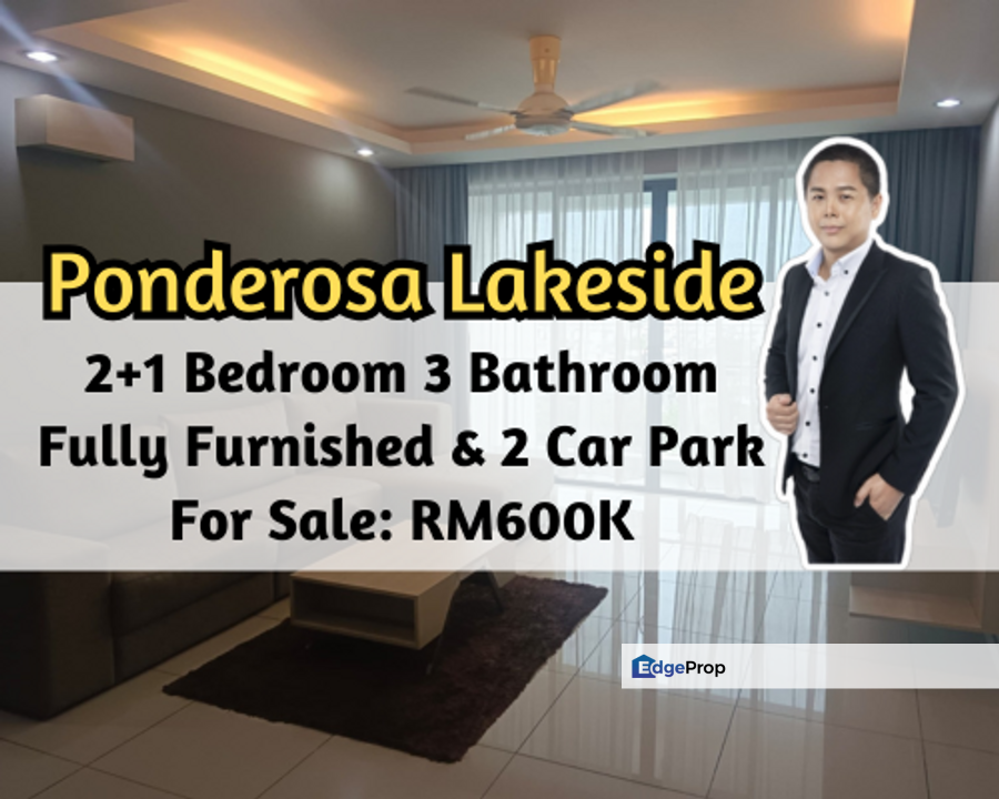 Ponderosa Lakeside Luxury Apartments, Johor Bahru, Johor, Fully Furnished, 2 plus 1 Bed 3 Bath 2 Car Park, Johor, Johor Bahru