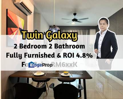 Twin Galaxy Residence, Johor Bahru, Johor, Fully Furnished, ROI 4.8%, 2 Bedroom 2 Bathroom, Johor, Johor Bahru