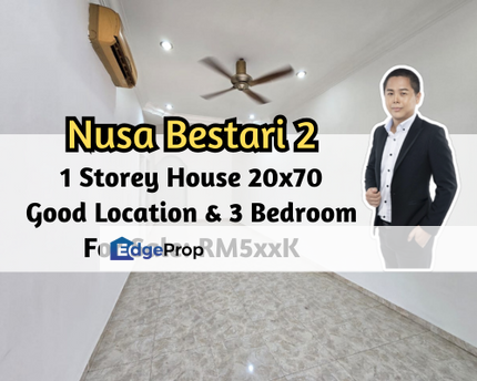 Taman Nusa Bestari 2, Skudai, Johor, 1 Storey House 20x70, Good Location, 3 Bedroom 2 Bath, Johor, Skudai