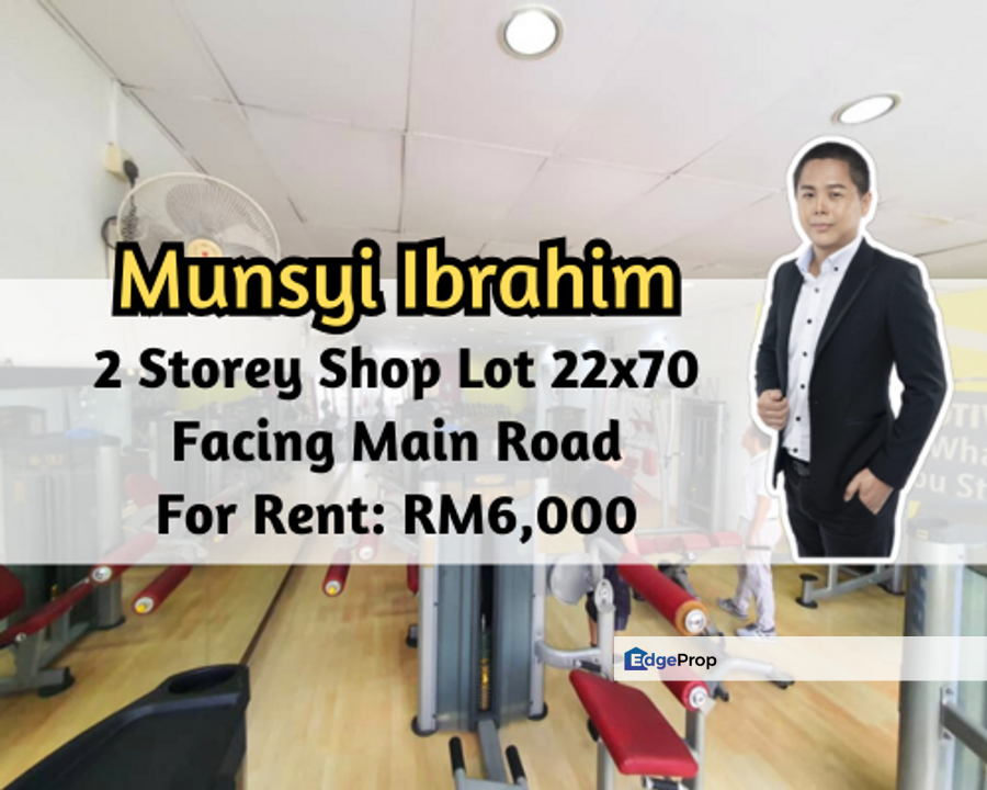 Taman Munsyi Ibrahim, Johor Bahru, Johor, 2 Storey Shop Lot 22x70, Facing Main Road, Johor, Johor Bahru