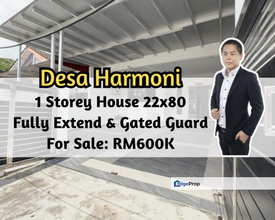 Taman Desa Harmoni, Masai, Johor, Single Storey Home 22x80, Fully Extended, Gated Guarded, Johor, Masai