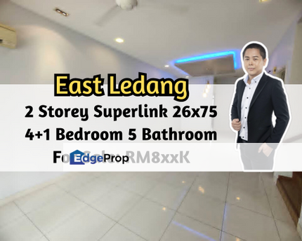 East Ledang, Iskandar Puteri (Nusajaya), Johor, 2 Storey Superlink House 26x75, 4 plus 1 Bedroom 5 Bathroom, Johor, Nusajaya