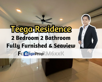 Teega Residences, Puteri Harbour, Kota Iskandar, Johor, 2 Bed, Fully Furnished, Seaview, Facing Swimming Pool, Johor, Kota Iskandar