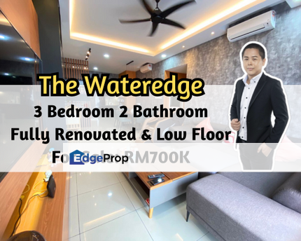 Wateredge Residences, Masai, Johor, The Wateredge Apartment, Fully Renovated, 3 Bed 2 Bath, Low Floor, Johor, Masai