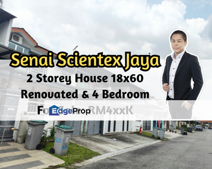 Taman Scientex Jaya, Senai, Johor, 2 Storey House, Renovated, 4 Bedroom 3 Bathroom, Johor, Senai