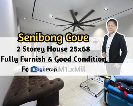 Senibong Cove, Masai, Johor, 2 Storey House 25x68, Fully Furnished, Good Condition, Johor, Masai