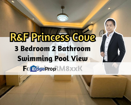 R&F Princess Cove, Johor Bahru, Johor, 3 Bedroom 2 Bathroom, Swimming Pool View, 1 Car Park, Johor, Johor Bahru