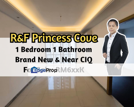 R&F Princess Cove, Johor Bahru, Johor, Brand New, 1 Bedroom 1 Bath, Near CIQ, Mid Floor, Johor, Johor Bahru