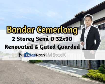 Bandar Cemerlang, Ulu Tiram, Johor, 2 Storey Semi D 32x90, Renovated, Gated Guarded, Johor, Ulu Tiram