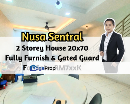 Nusa Sentral, Iskandar Puteri (Nusajaya), Johor, 2 Storey House 20x70, Fully Furnished, Gated Guarded, Johor, Nusajaya