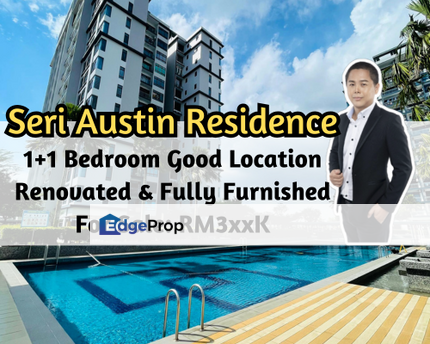 Seri Austin Luxury Apartment, Fully Furnished, Renovated, 24 Hrs Gated Guarded, Good Location, Johor, Johor Bahru