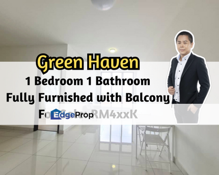 Green Haven, Masai, Johor, 90% Fully Furnished with Balcony, 1 Bedroom 1 Bathroom, Low Floor, Johor, Masai