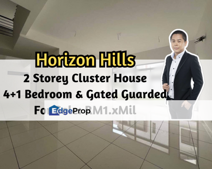 Horizon Hills The Green, Iskandar Puteri, Johor, 2 Storey Cluster House, Gated Guarded, 4 plus 1 Bedroom, Johor, 