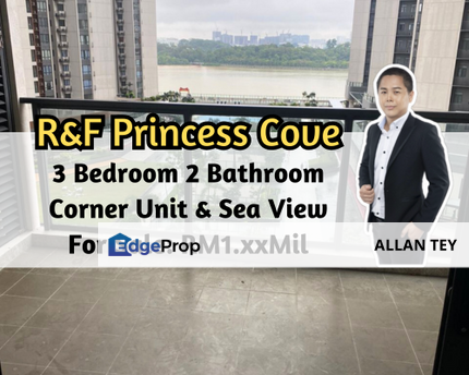R&F Princess Cove Phase 2-Seine Region, Johor Bahru, Johor, Corner Unit, Sea View, Mid Floor, 3 Bedroom , Johor, Johor Bahru