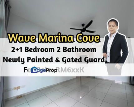 Wave @ Marina Cove, Johor Bahru, Johor, 2 plus 1 Bedroom, Newly Painted, Gated Guarded, Johor, Johor Bahru