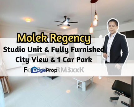 Molek Regency, Johor Bahru, Johor, Studio Unit, Fully Furnished, City View, 1 Car Park Lot, Johor, Johor Bahru