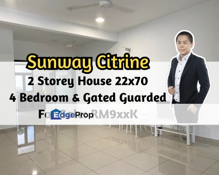 Sunway Citrine Lakehomes, Iskandar Puteri, Johor, 2 Storey House 22x70, Gated Guarded, 4 Bedroom, Johor, 