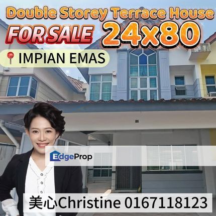 24x80 Double Storey Terrace House With Extended Kitchen, Johor, Skudai
