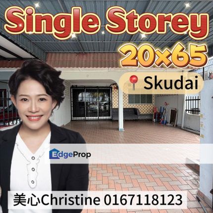 20x65 Skudai Single Storey FOR SALE, Johor, Skudai