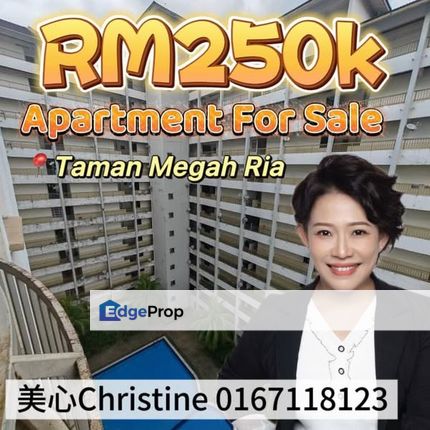 RM250k Putri Ria Apartment For Sale, Johor, Masai