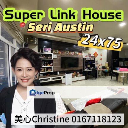 24x75 Superlink Terrace House For Sale, Johor, Johor Bahru