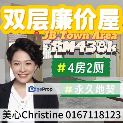 JB Town Area Double Low Cost For Sale, Johor, Johor Bahru